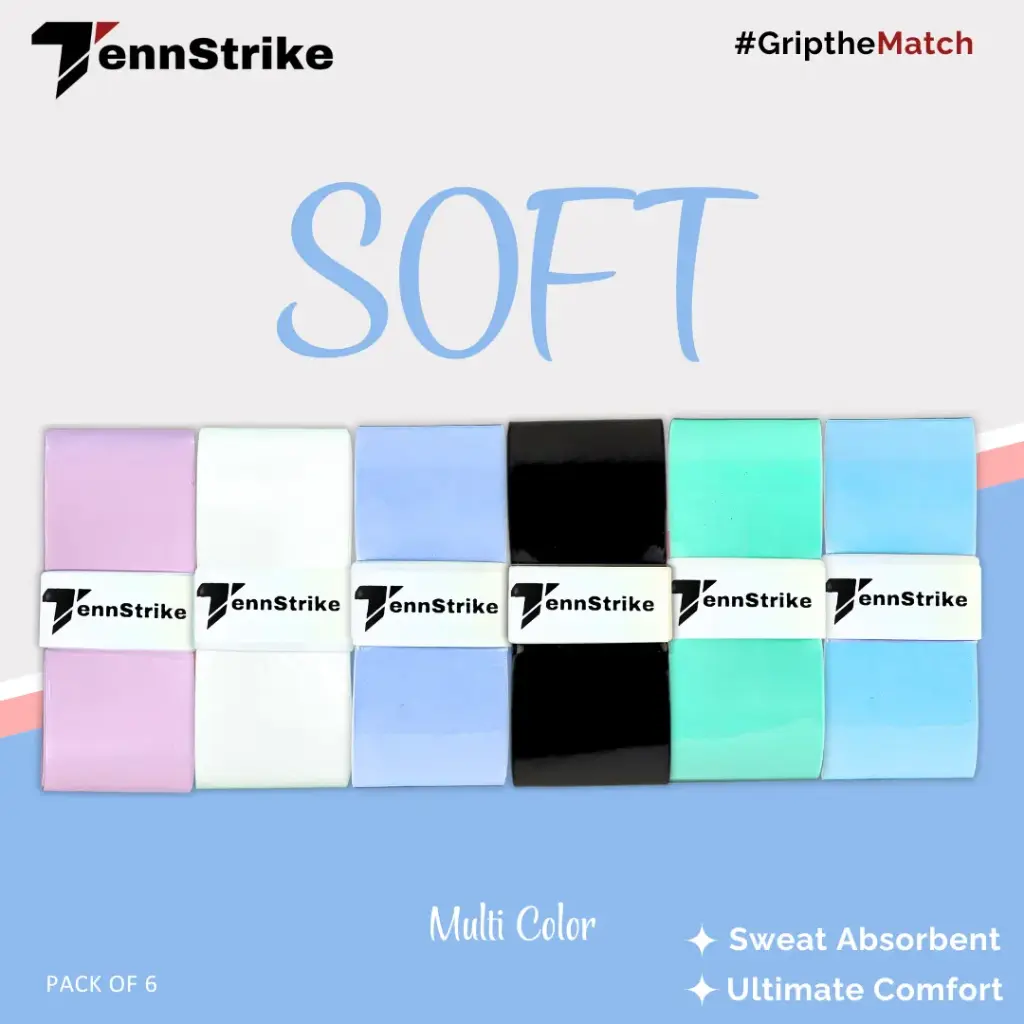 [CG-Soft Multi-M-6u] Soft Overgrip Pack of 6 (Multi Color)